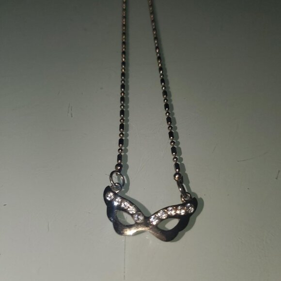 Charming Charlie Bejeweled Mask Necklace - Picture 2 of 4